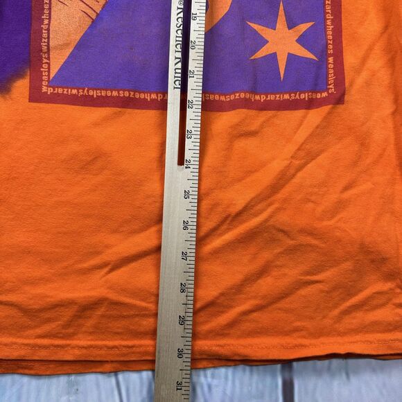 Harry Potter Weasleys Wizard Wheezes Shirt Mens Large Purple Orange Graphic - Picture 7 of 7